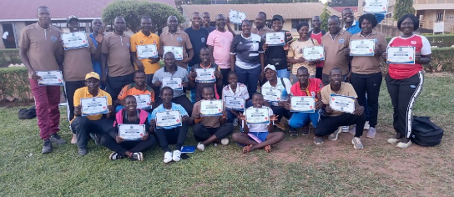 All participants with their certificates of merit