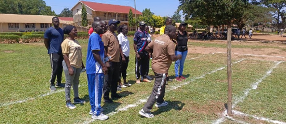 Participants play a match simulation, Team Legend against Team India