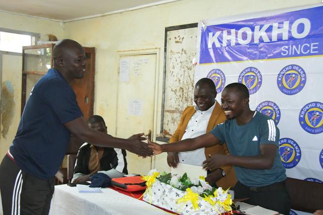 A handshake during the ceremony