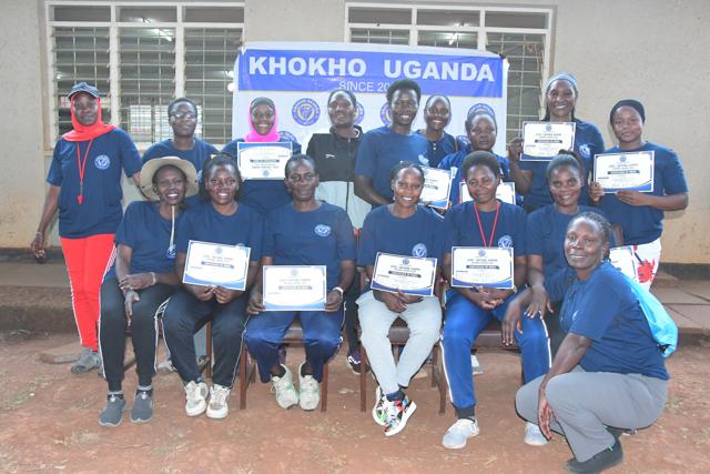 Participants with their certificates