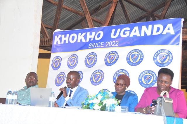 The top table during the session